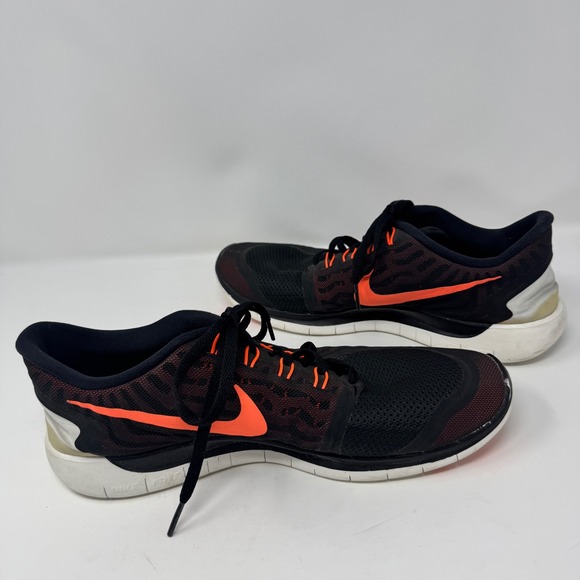 Nike Free Run 5.0 Men's Running Shoes Black Orange Athletic Sneakers Size 11 - Picture 6 of 9